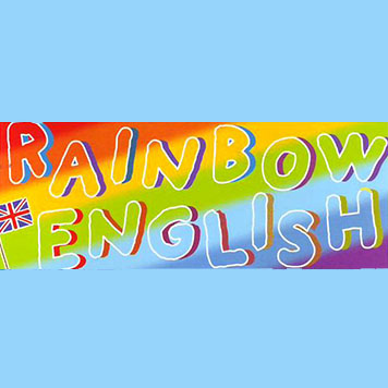 Радуга по английски. Rainbow English логотип. English Радужная надпись. Rainbow English надпись. Английский язык Радужный.