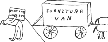 furniture van addressed to Daddy Long Legs 